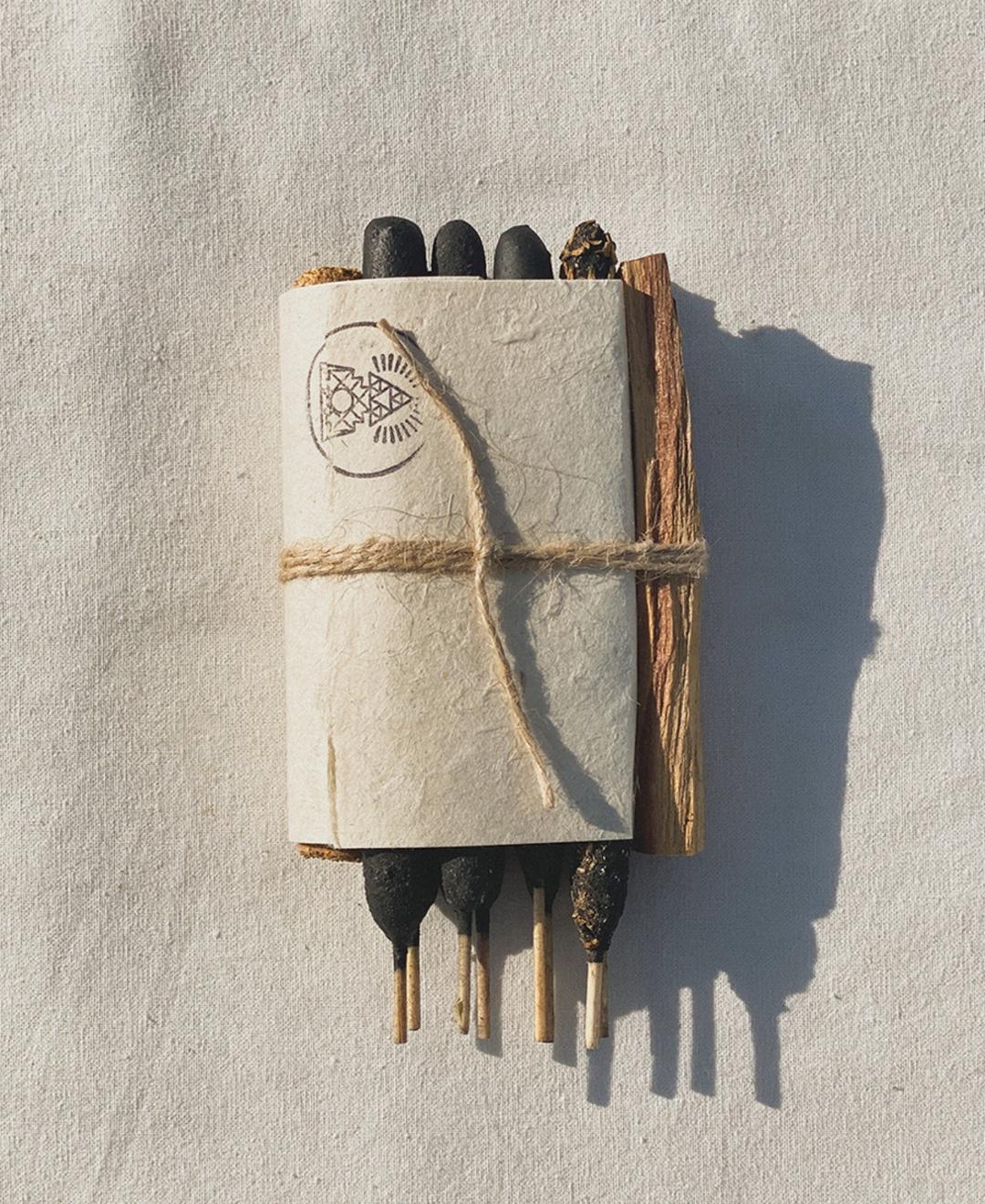 [INCAUSA] 샘플러 핸드프레스 천연 향 인센스 세트