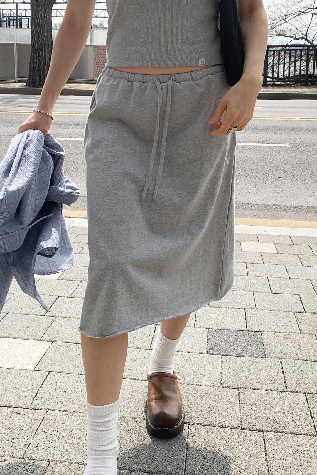 Cubic Flexible Skirt (Gray)