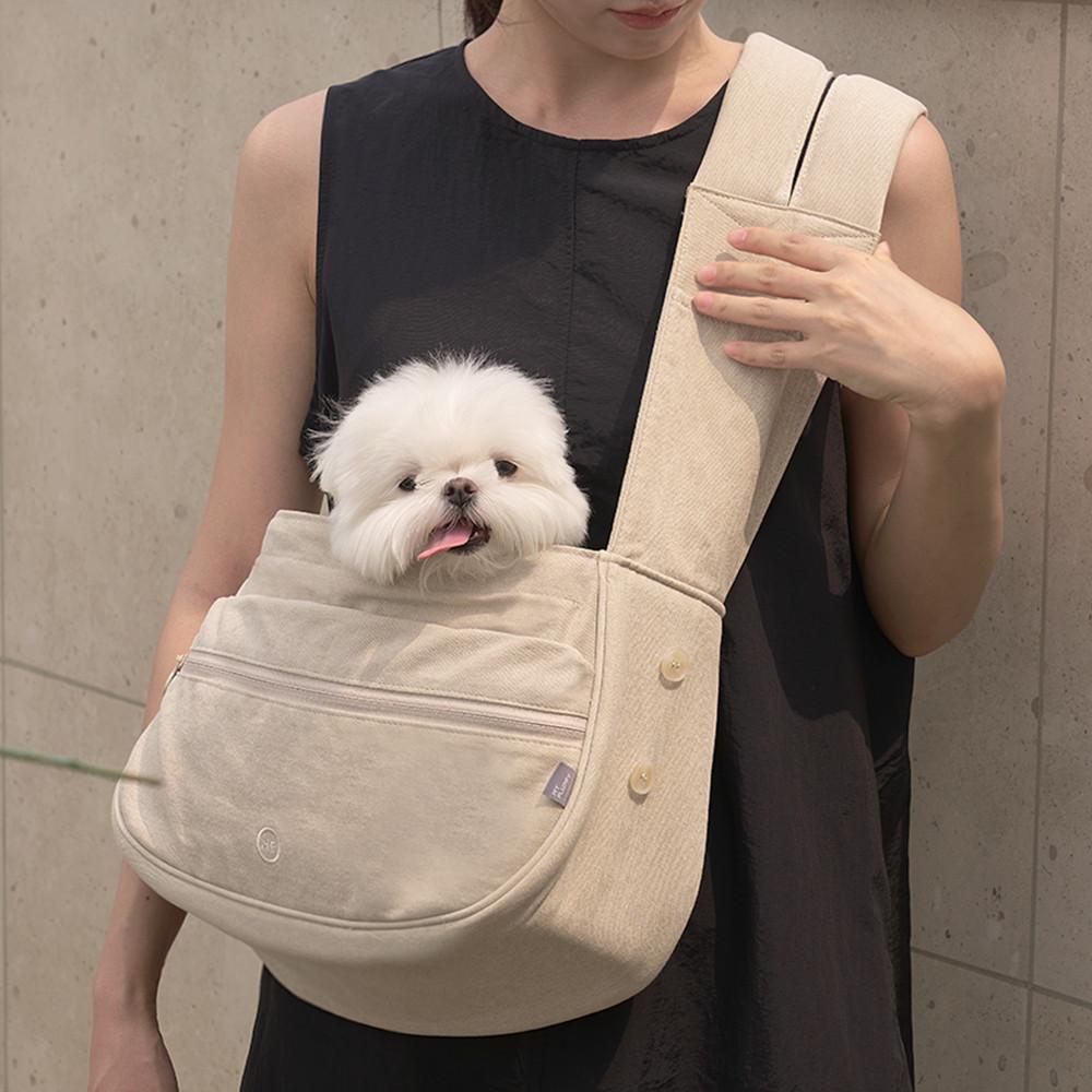 마이플러피 강아지 이동가방 슬링백 메쉬커버 매너백