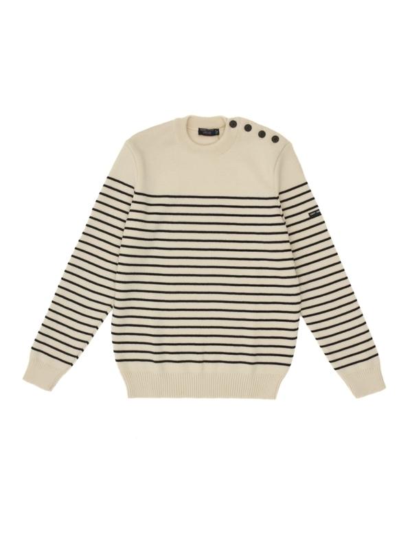 세인트 제임슨 숄더 버튼 니트