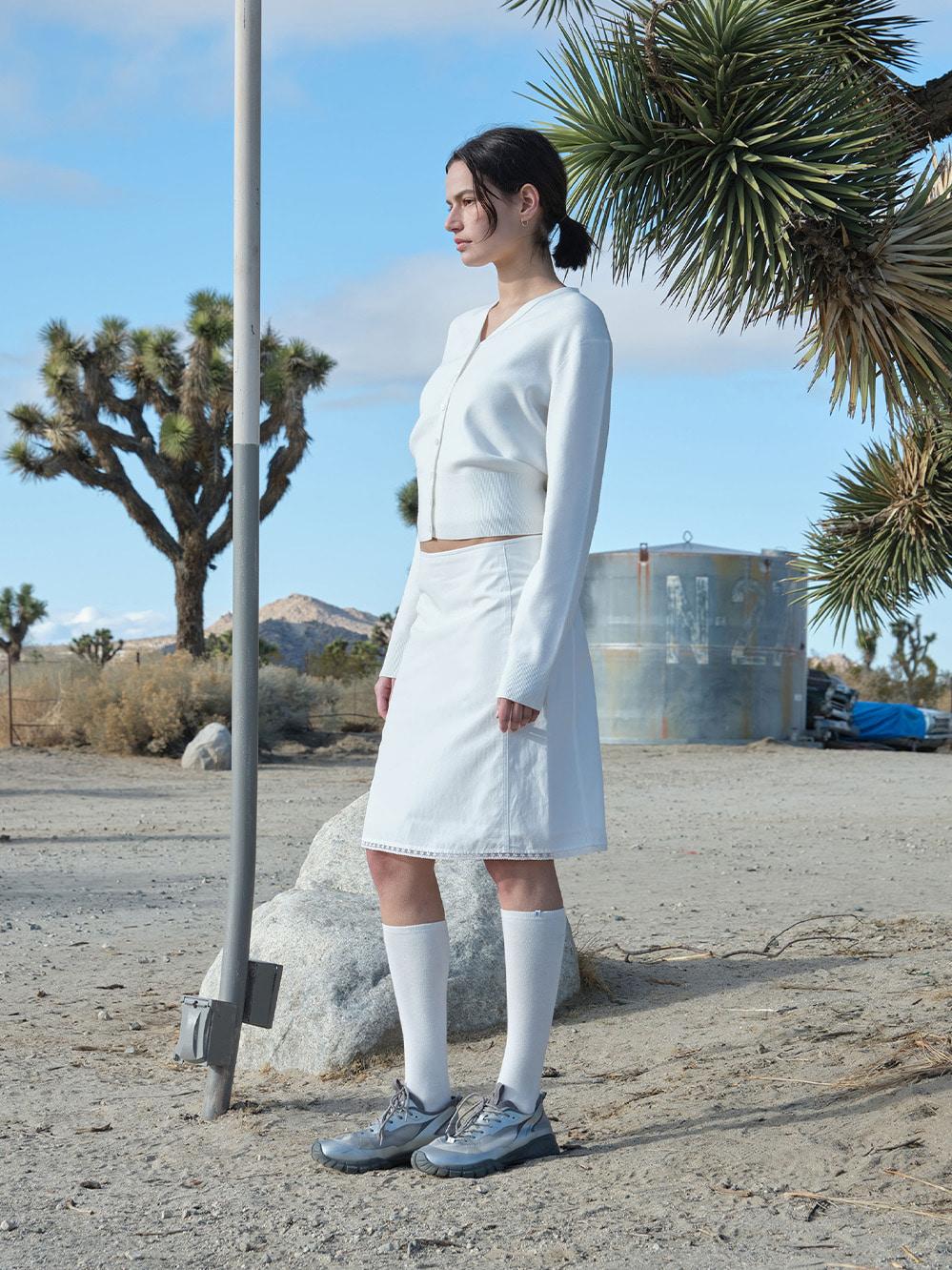 VISCOSE CARDIGAN_OFF WHITE