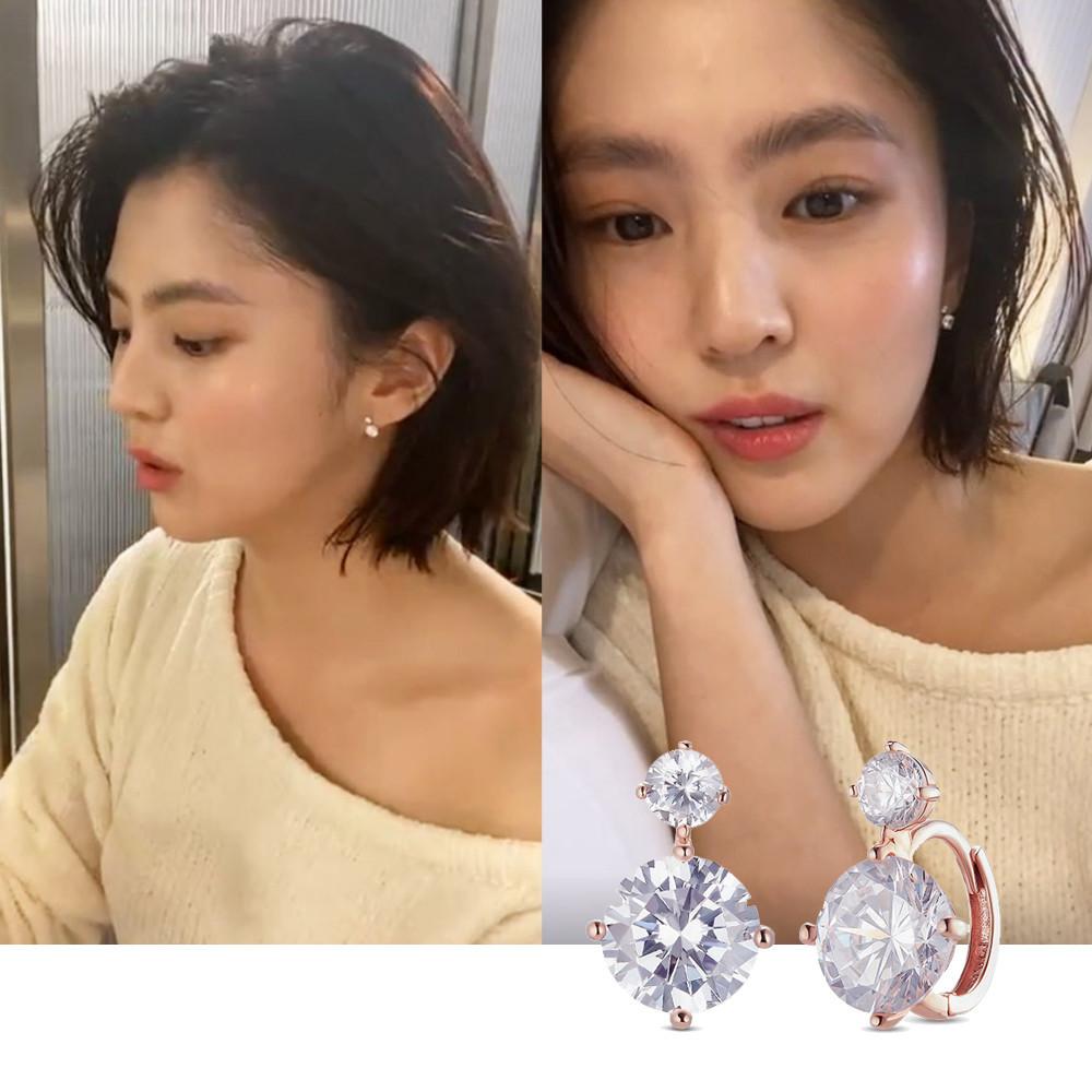 [한소희 착용] 14k 18k 반짝 투큐 귀걸이