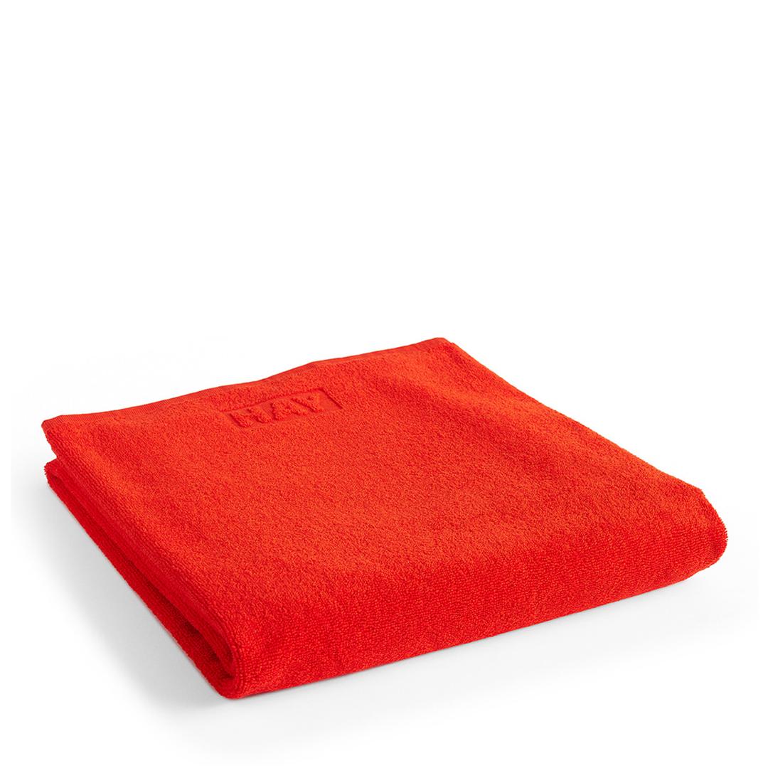 Mono Bath Sheet Poppy Red
