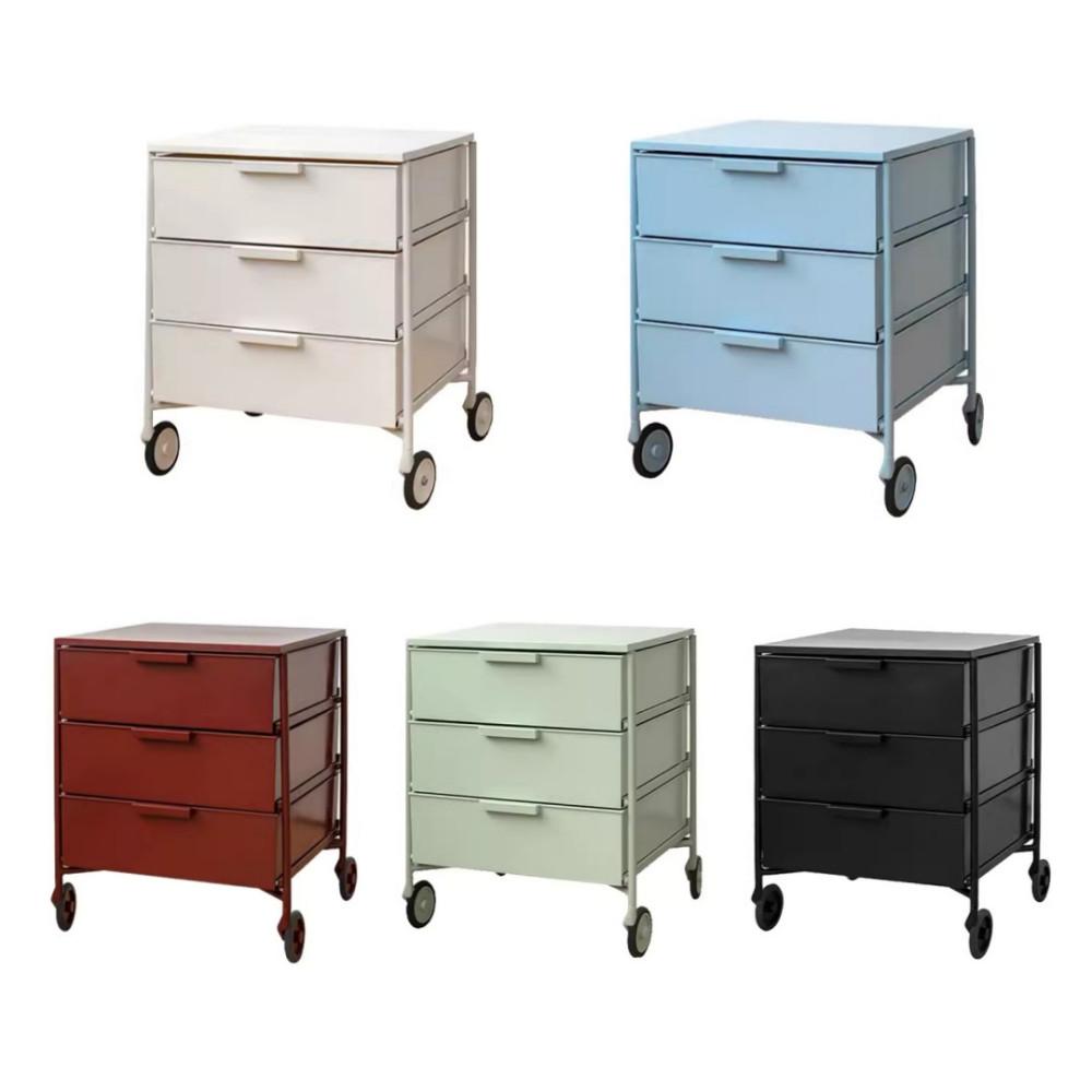 코지풀 파스텔톤 이동서랍장 미니 3단 트롤리서랍장