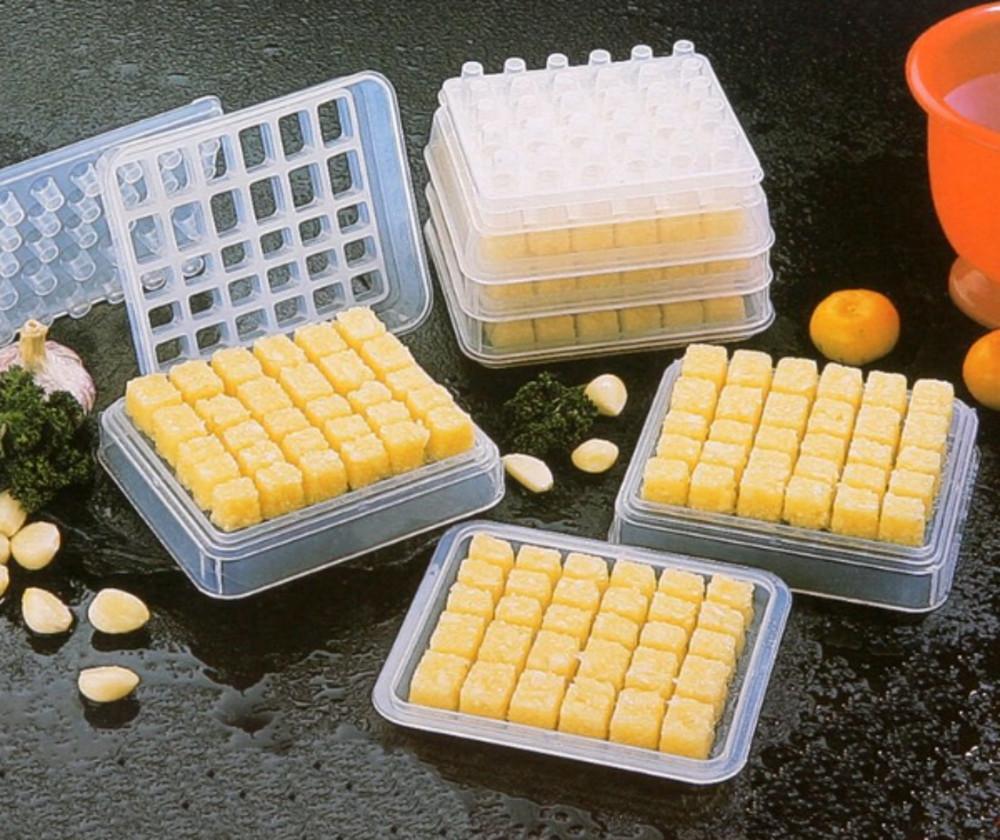 마늘 칸칸이 다진 마늘 큐브 얼리기 소분 마늘통 트레이 실리콘 틀