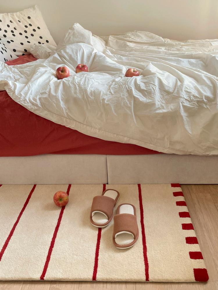 [ 스티치 ] 삼삼맨션 러그 거실러그 침실러그 카페트 터프팅러그 발매트