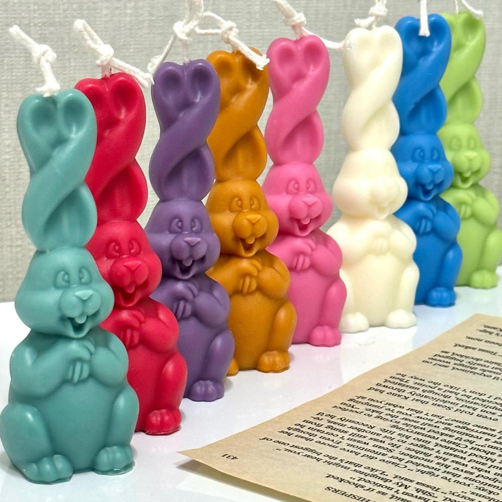 하트귀 토끼캔들 오브제캔들 인테리어캔들 퇴직 집들이 선물 초멍