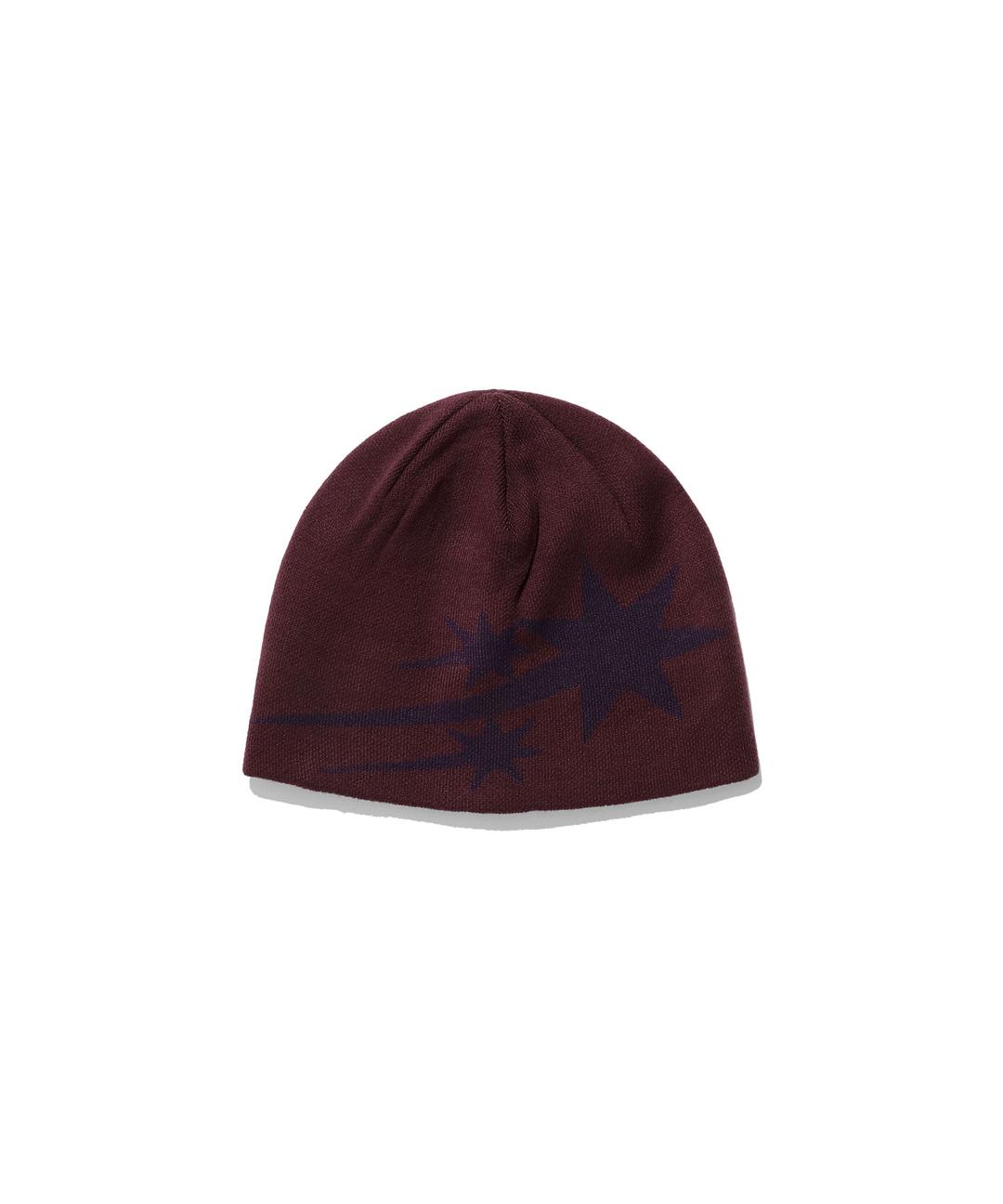3STAR BEANIE[BURGUNDY]