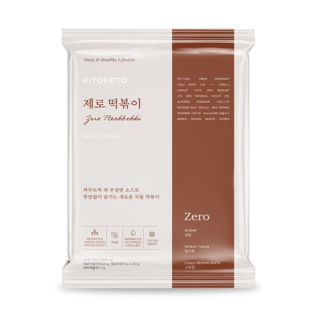 [키토케토] 제로떡볶이 밀가루 고추장 없는 저칼로리 다이어트 떡볶이 곤약 카무트 [원산지:국산]