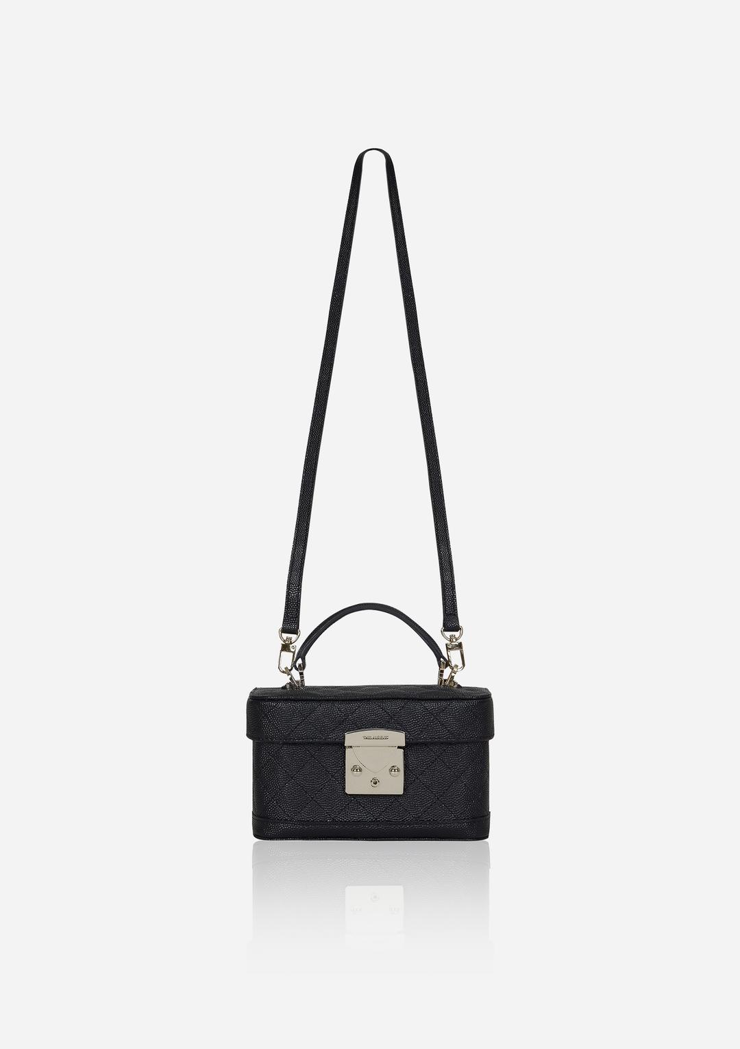 [EXCLUSIVE] Halfmoon box bag - 캐비어 블랙