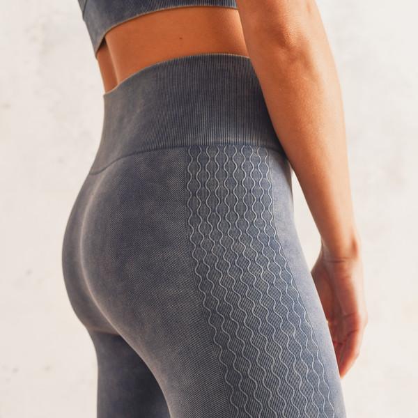 웨이브 미네랄 워시 심리스 하이웨이스트 레깅스