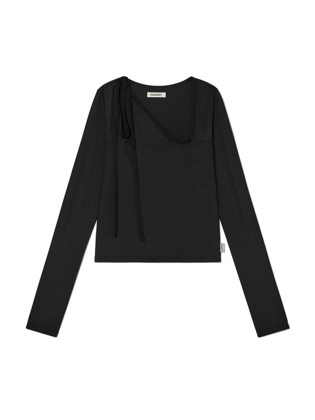 MIA SQUARE NECK LONG SLEEVE (BLACK)