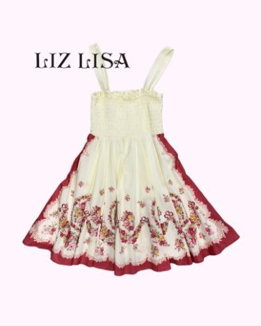LIZ LISA antique flower pattern dress
