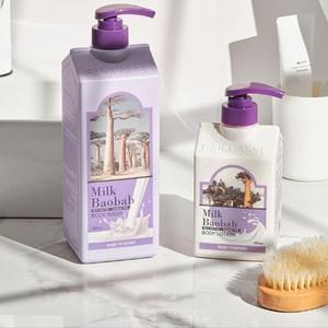 밀크바오밥 대용량 바디로션 베이비파우더향, 500ml, 1개
