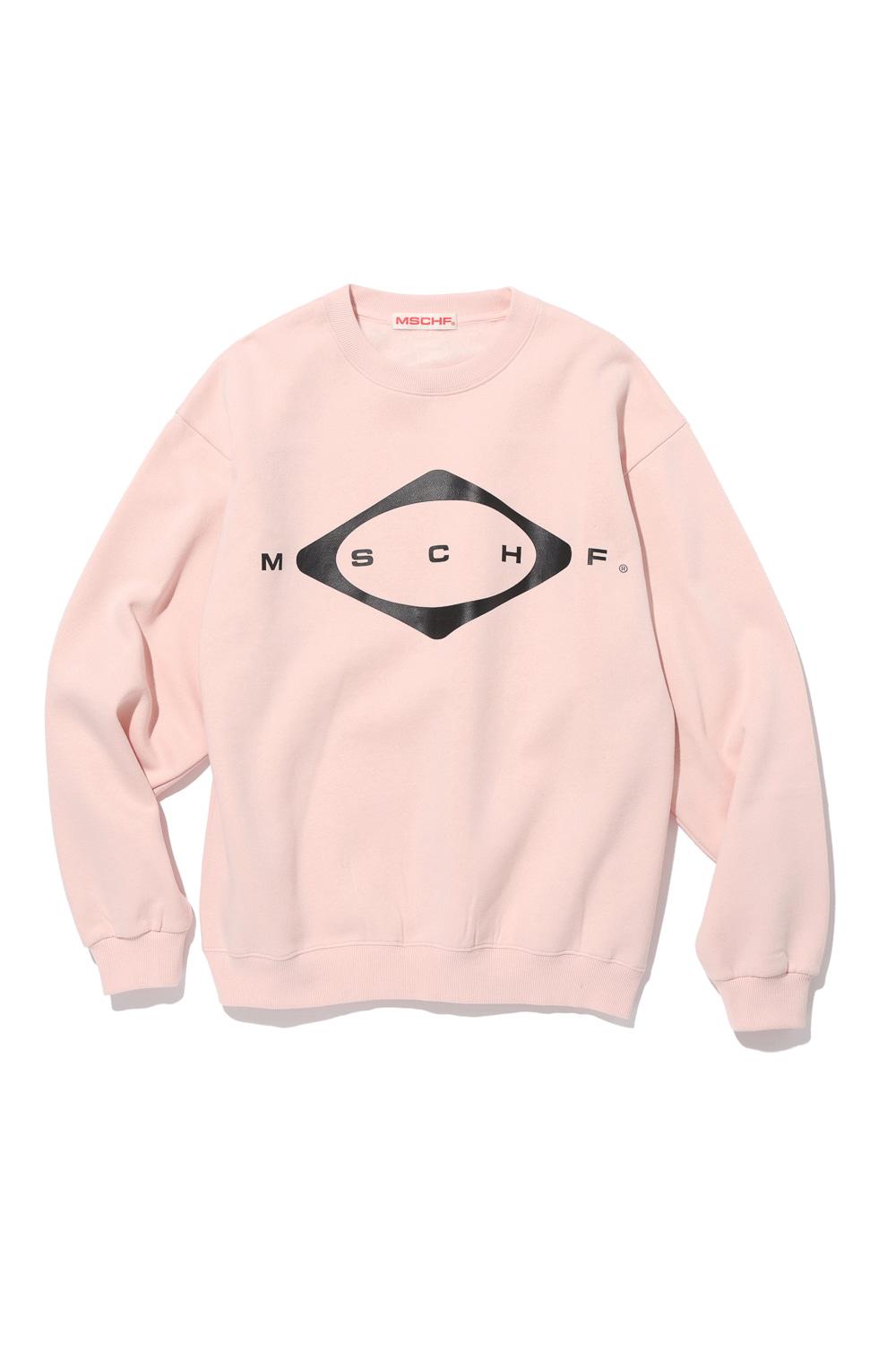 RHOMBUS CREWNECK_LIGHT PINK