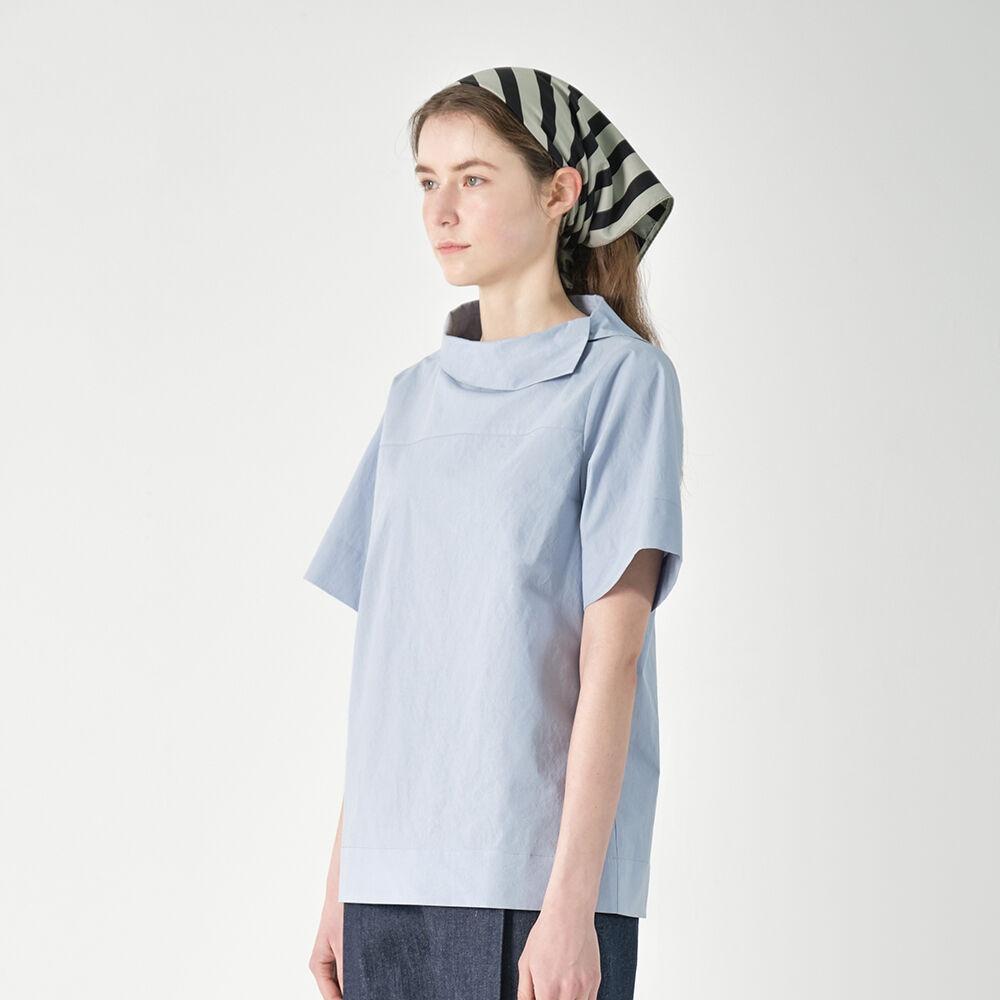 minimal half sleeve shirt_dark blue