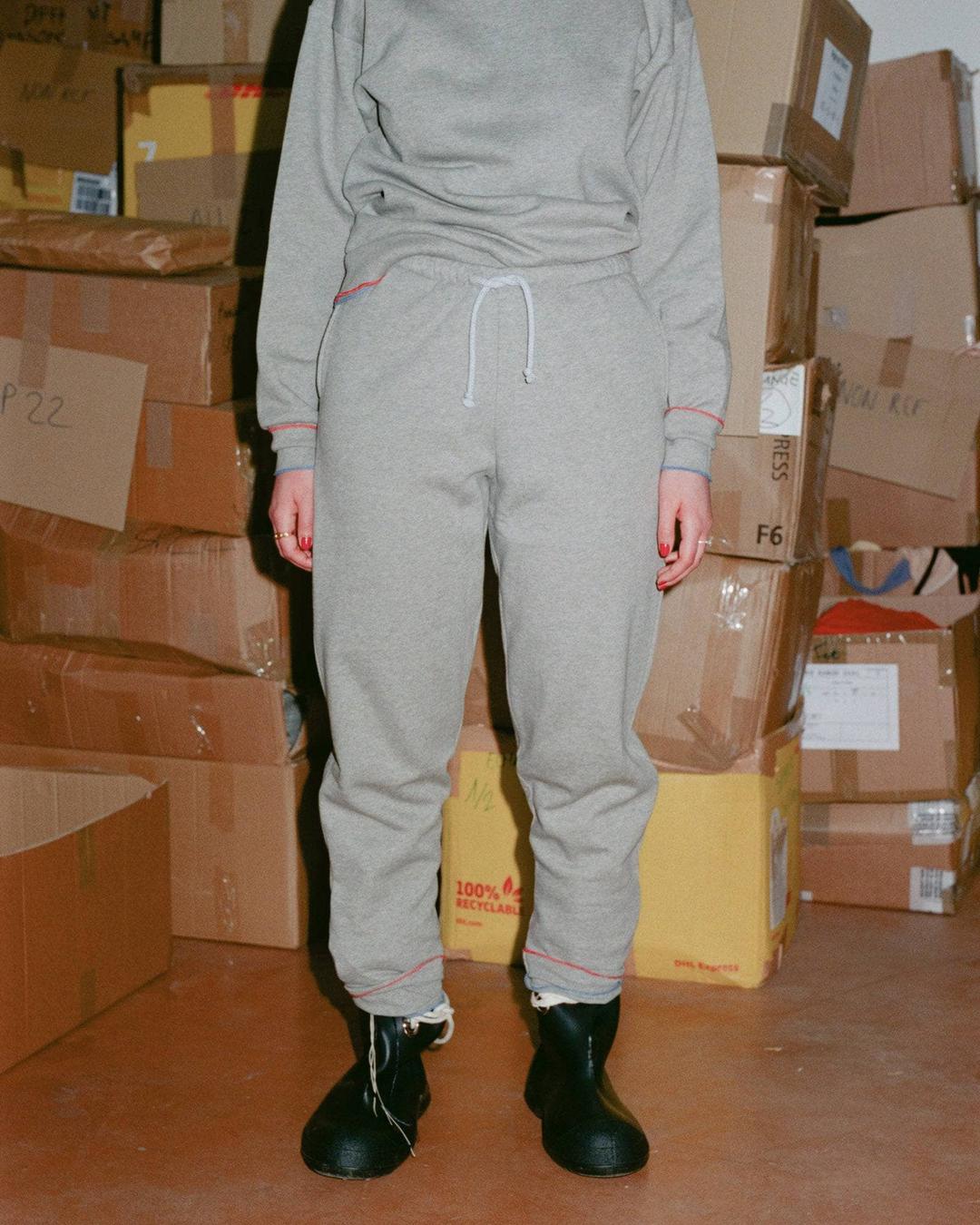 Ladna Sweat Pants - HEATHER GREY / S