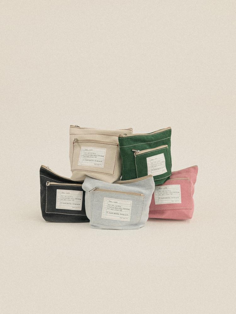 LETTER POCKET POUCH - 5colors