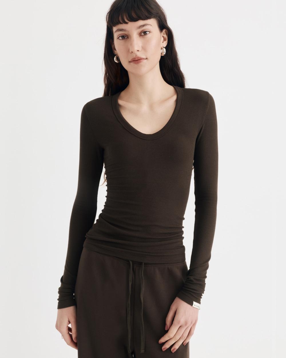 VIVIAN TOP ESPRESSO BROWN