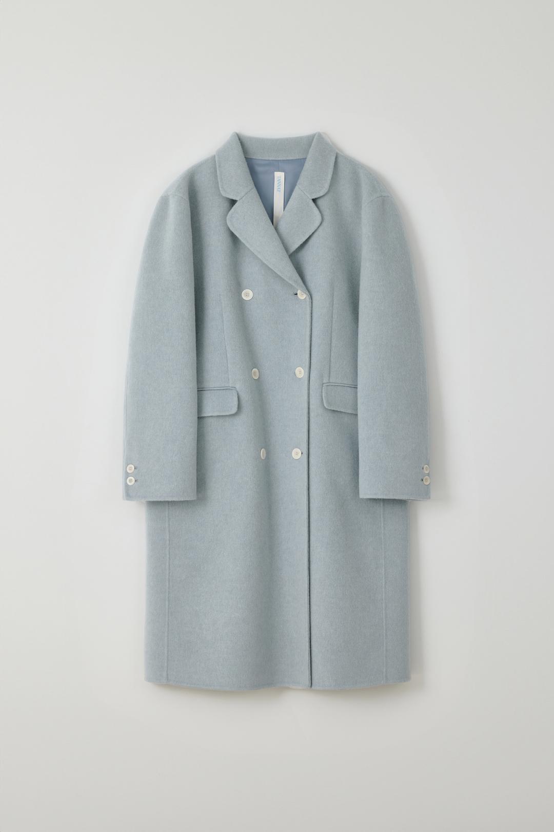 (1st re-stock) T/T Duvet long coat (soft blue)