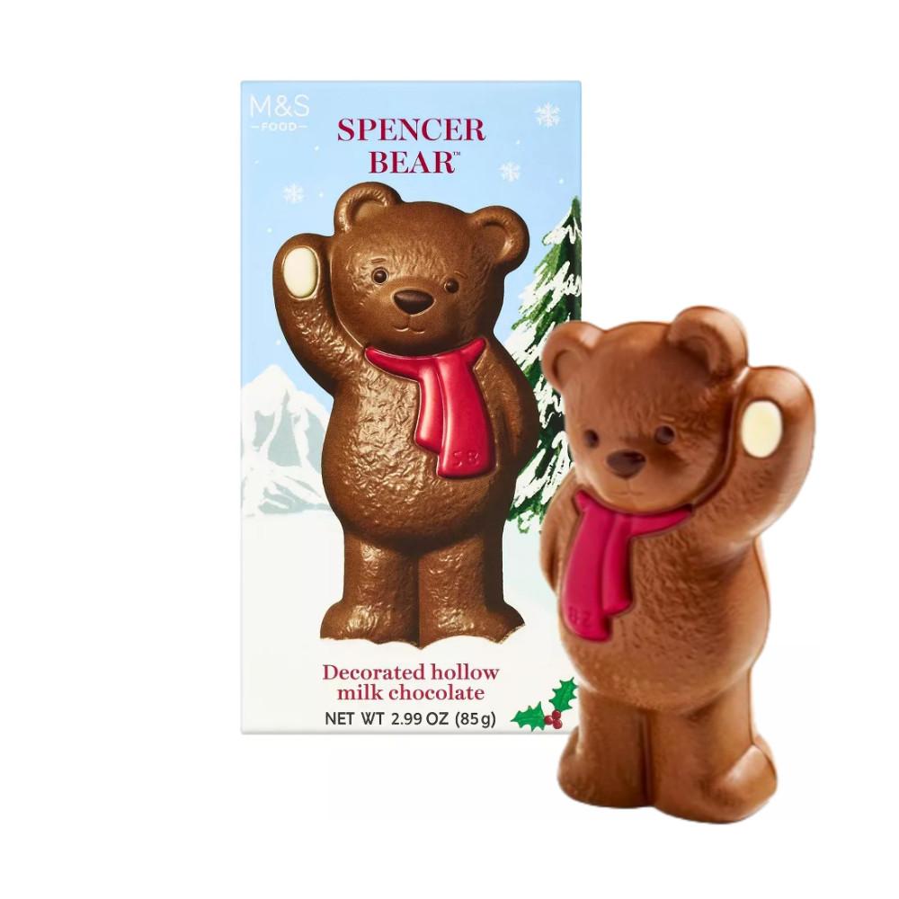 크리스마스 곰돌이 베어 벨기에 밀크 초콜릿 한정판 85g [원산지:벨기에]
