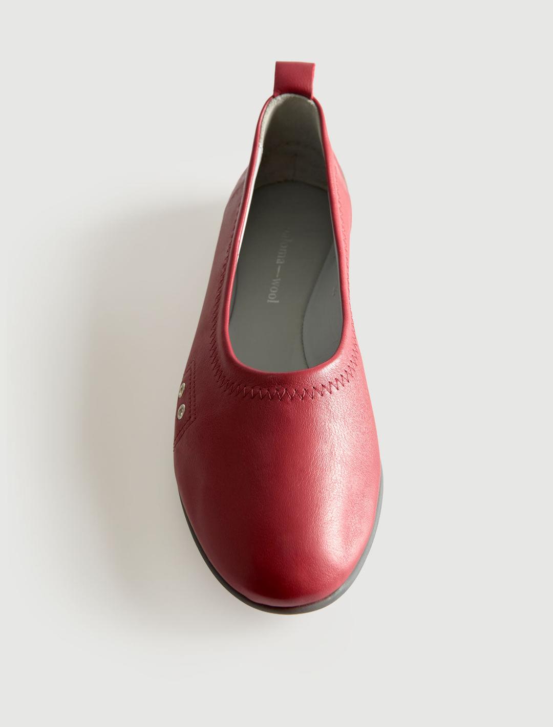 MILES III-Red ballerina-style version of our Miles sneakers
