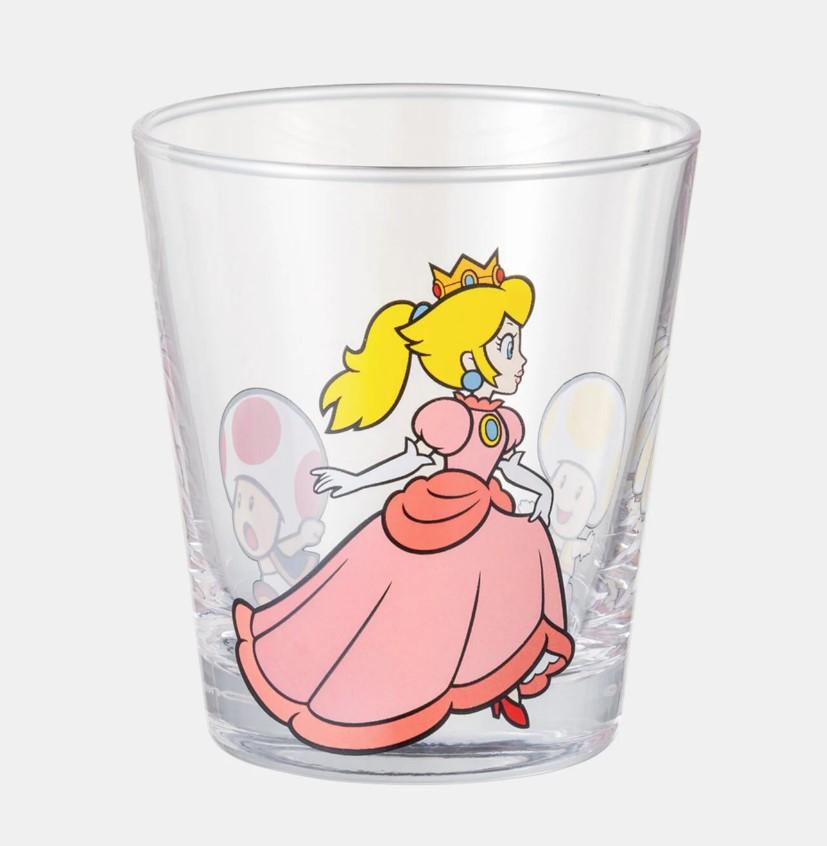 닌텐도 스토어 프린세스 피치 유리컵 280ml