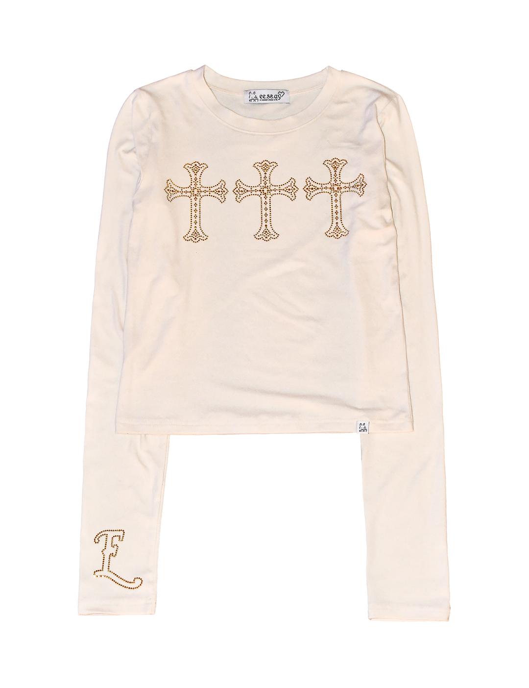 THE THREE CROSSES T-SHIRT [ VANILLA ]