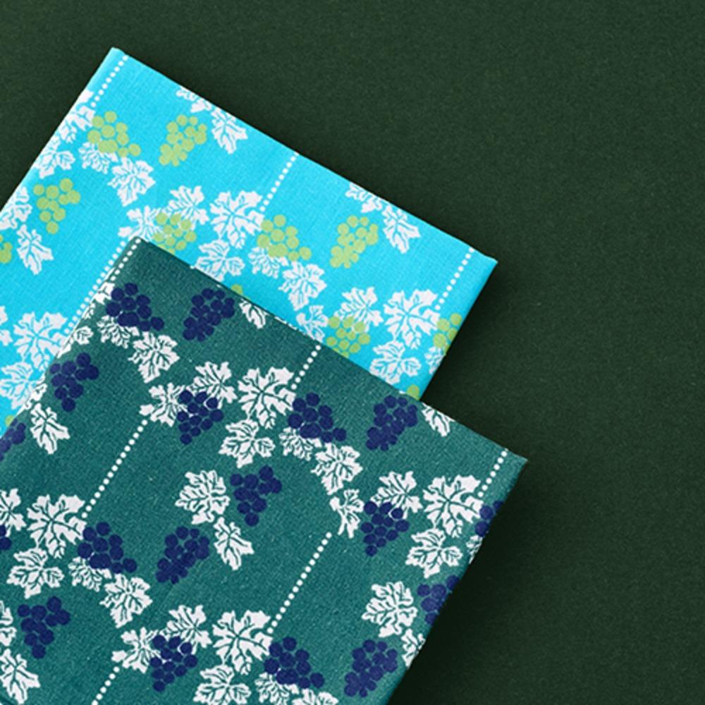 낙선재 포도문 손수건