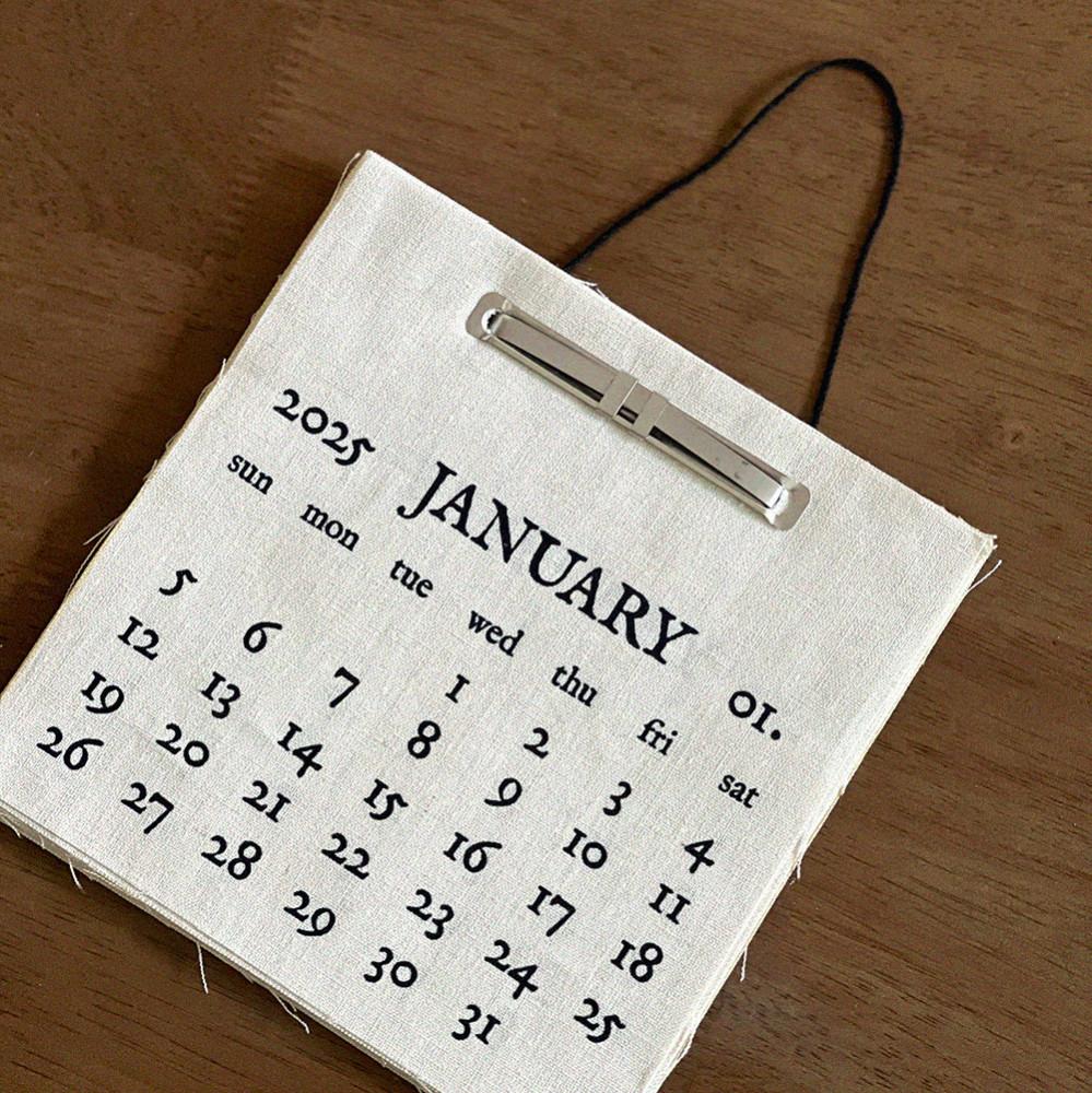 2025년 패브릭 캘린더 달력 집들이선물 감성카페 인테리어 소품