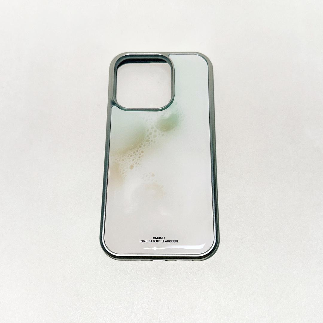OMUMU 민트 폼 실버 에폭시 폰케이스