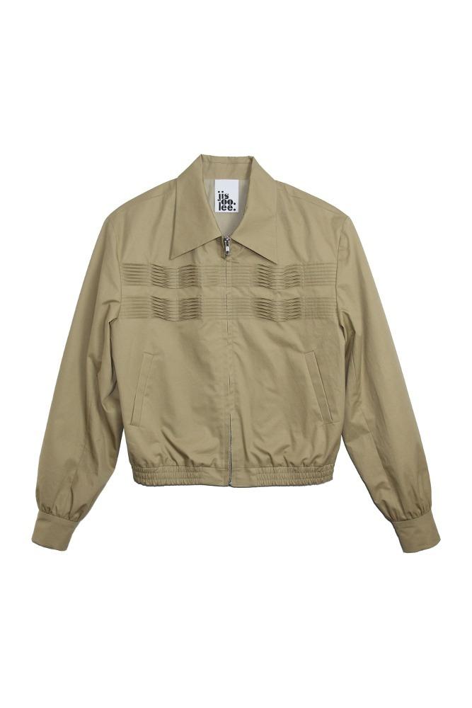 Pintuck jacket - Beige