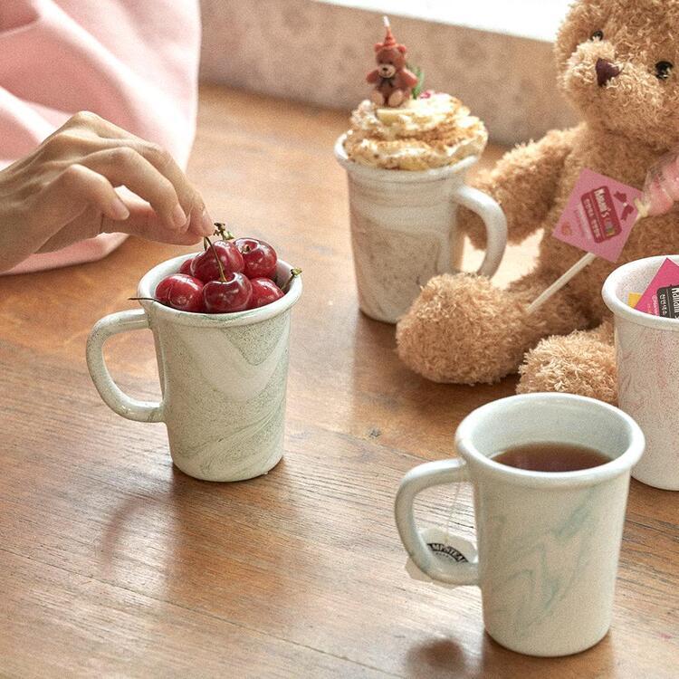 에딩 마블웨이 법랑 핸들 숏텀블러 265ml 4 COLOR