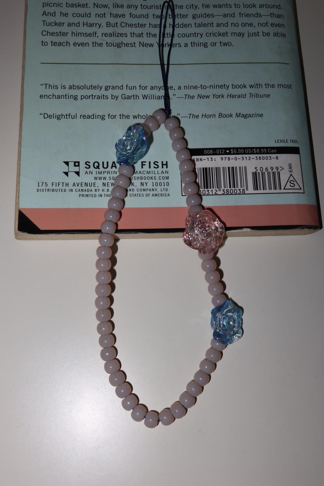 Beige rose strap