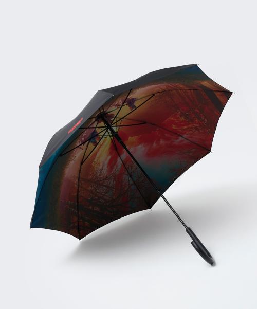 [기묘한 이야기 컬래버] UPSIDE DOWN 자동 장우산 [블랙]