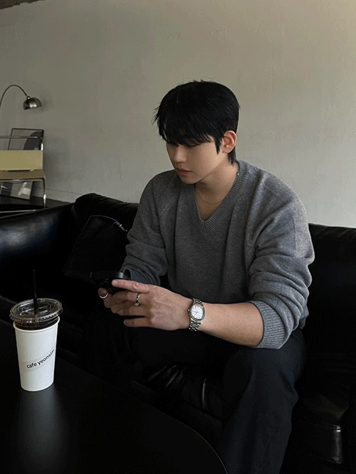 노브 헤라시 브이넥 소프트 크롭 니트 6 Color