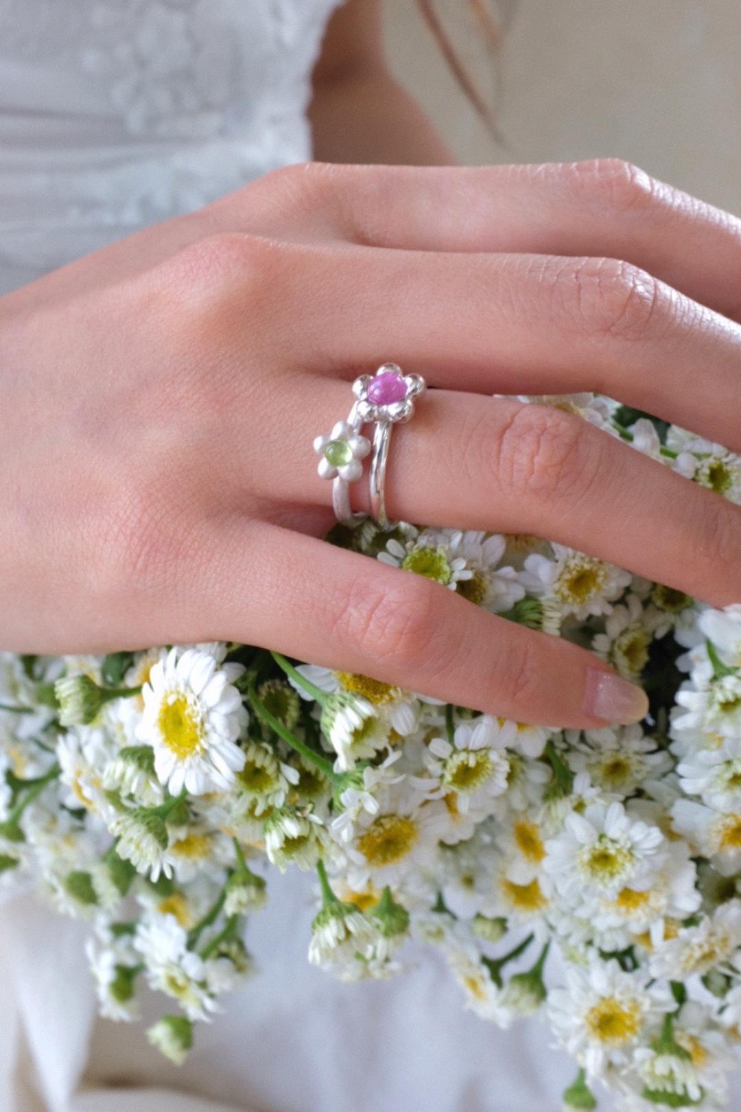 Zinnia rings (set) 2