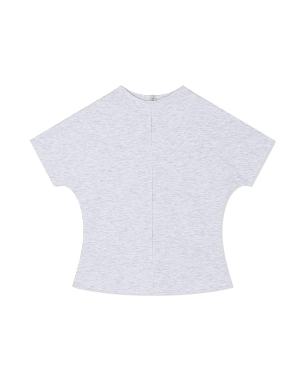 POE MOCK TOP (White Melange)