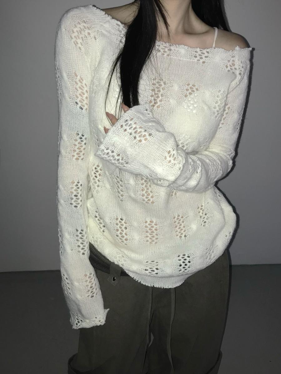 디에어타운 dusty cutting knit (3 color)