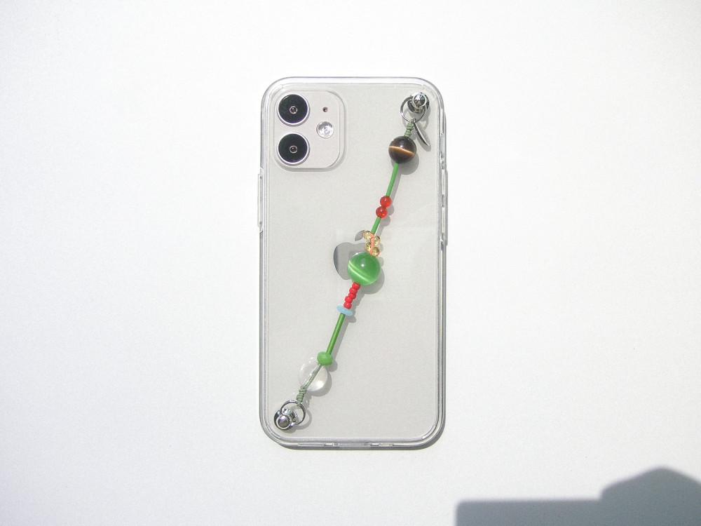 [모지] 여름 풍경 셋 비즈 스트랩 젤하드 케이스