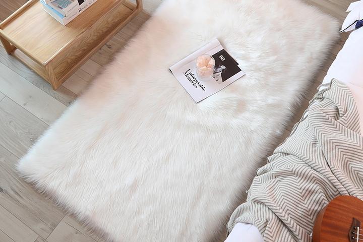 미니 러그 북유럽 장모 양털 부드러운 퍼러그 직사각 3size