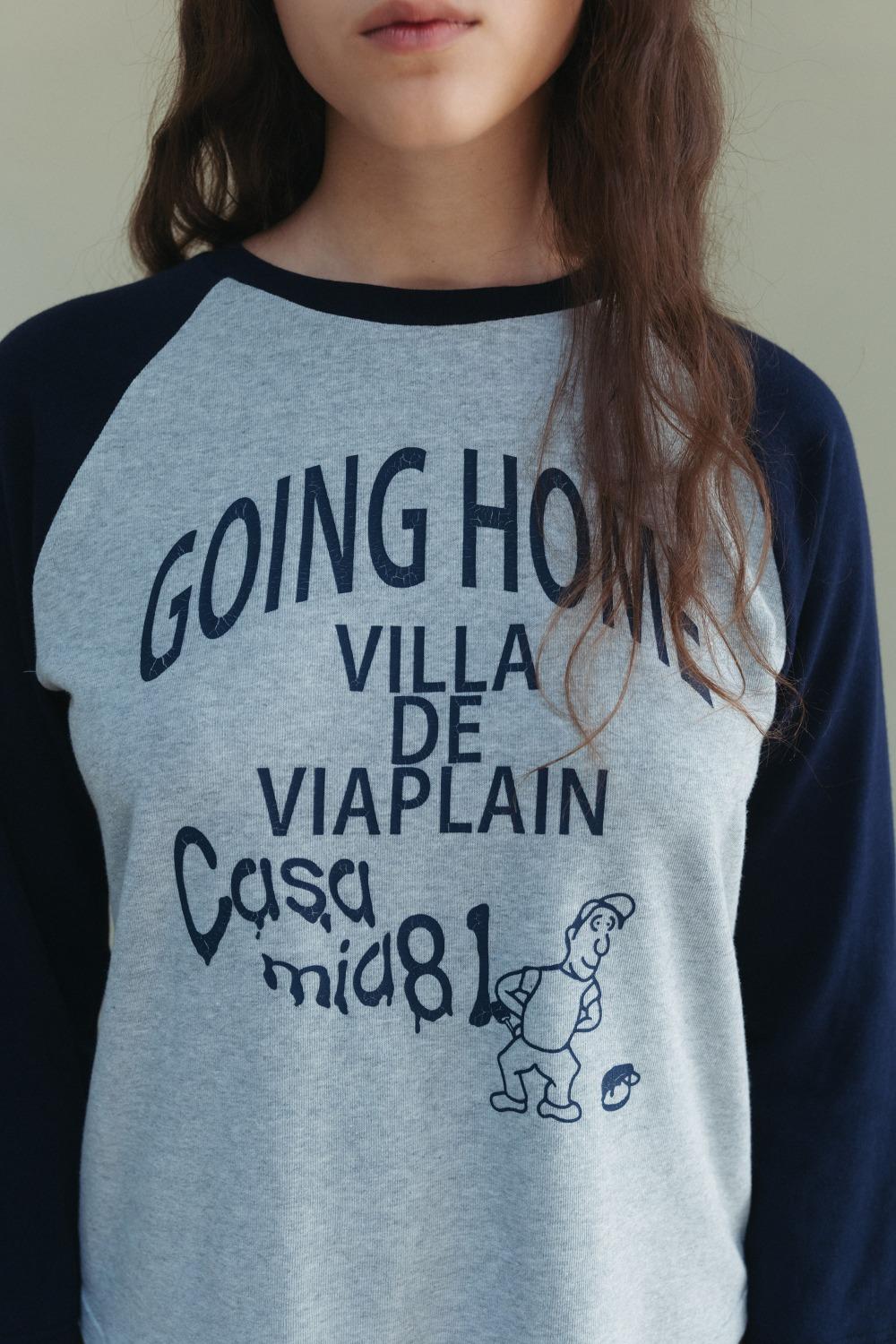 Via Going home raglan T-shirt