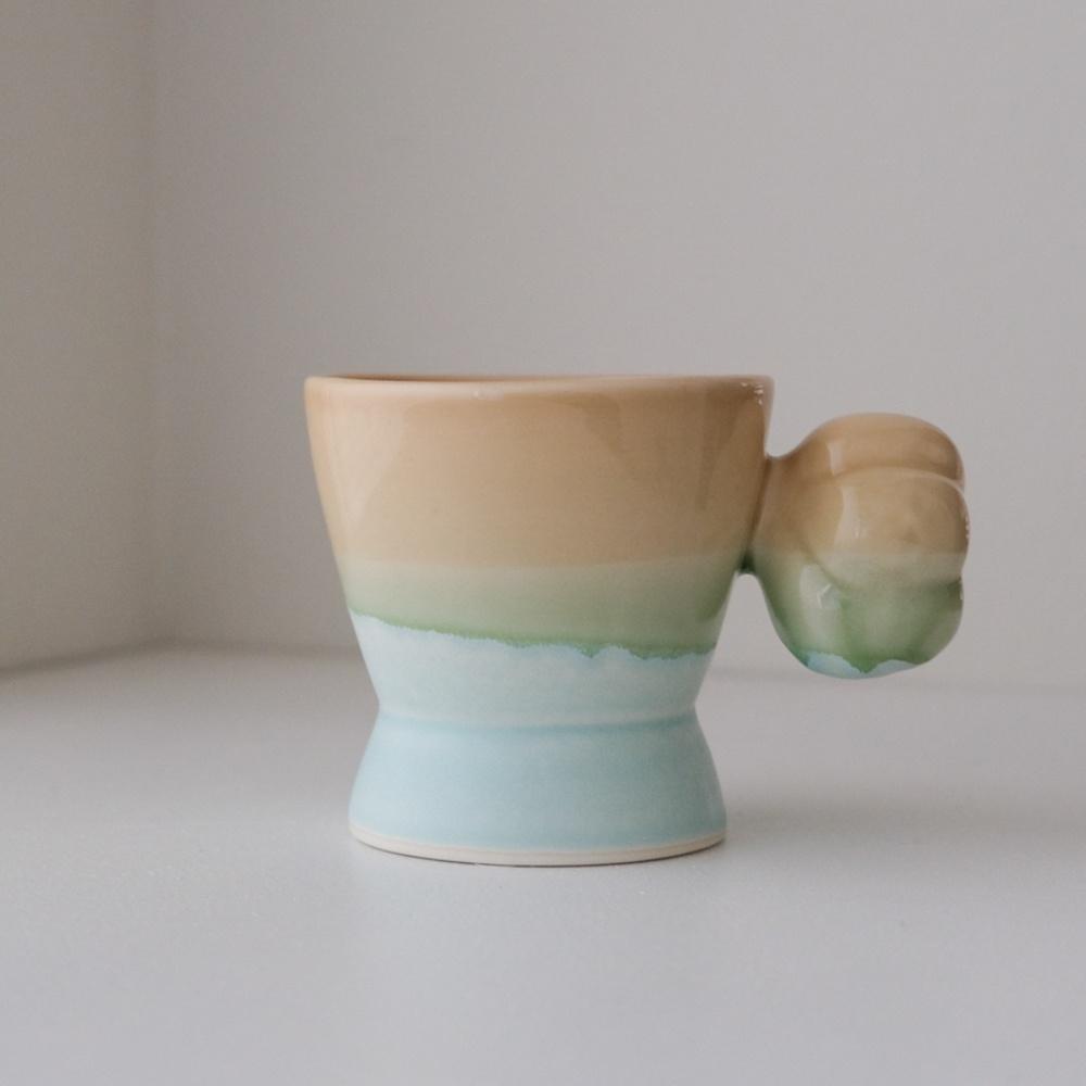Cotton Wool Cup 01 (Texture / Beige Mint)