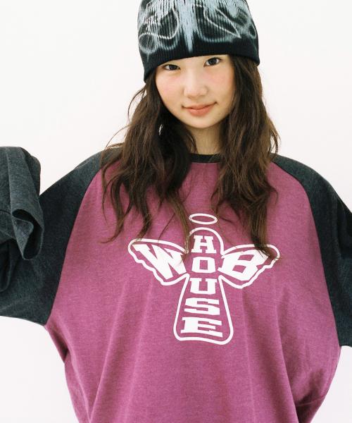 웹 엔젤 레글런 롱슬리브 - 퍼플/차콜