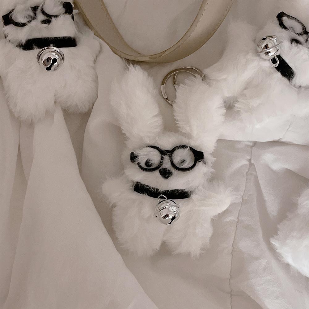 [1+1 할인]안경 토끼 인형 🐰 키링 래빗 가방고리 키홀더