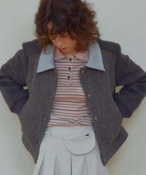 Viva Quilting Varsity Jacket_Charcoal