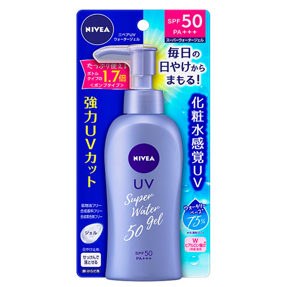 니베아 선크림 프로텍트 수퍼 워터젤 펌프 140g SPF50/PA+++