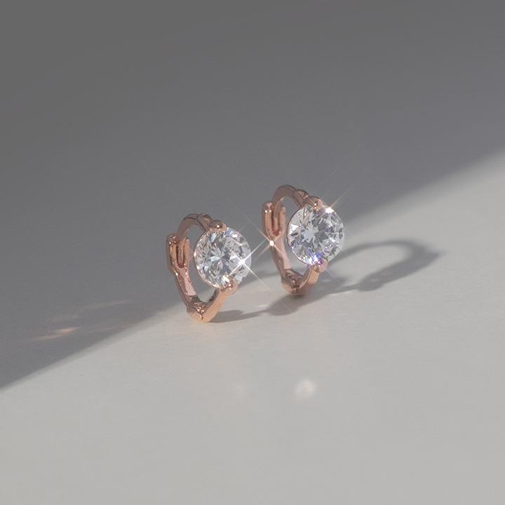 14k post 로아 원터치 링귀걸이