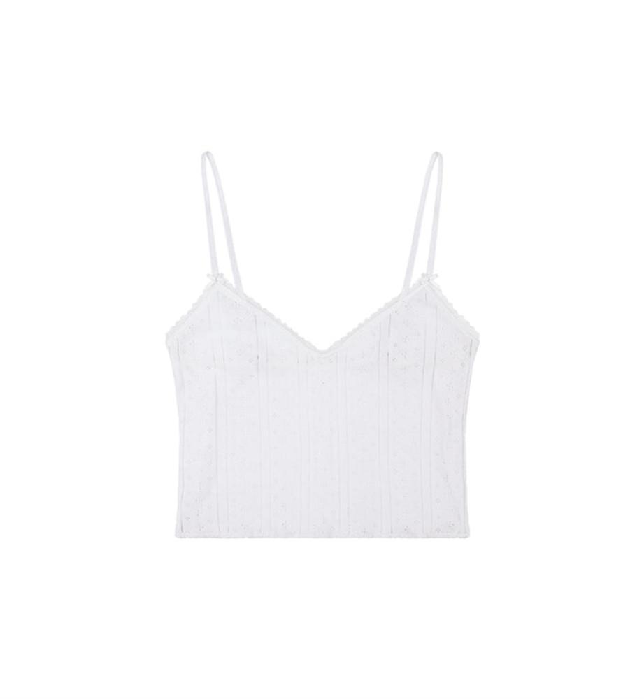 Cou Cou Intimates The Cami White 쿠쿠 인티메이트 더 캐미 탑 화이트