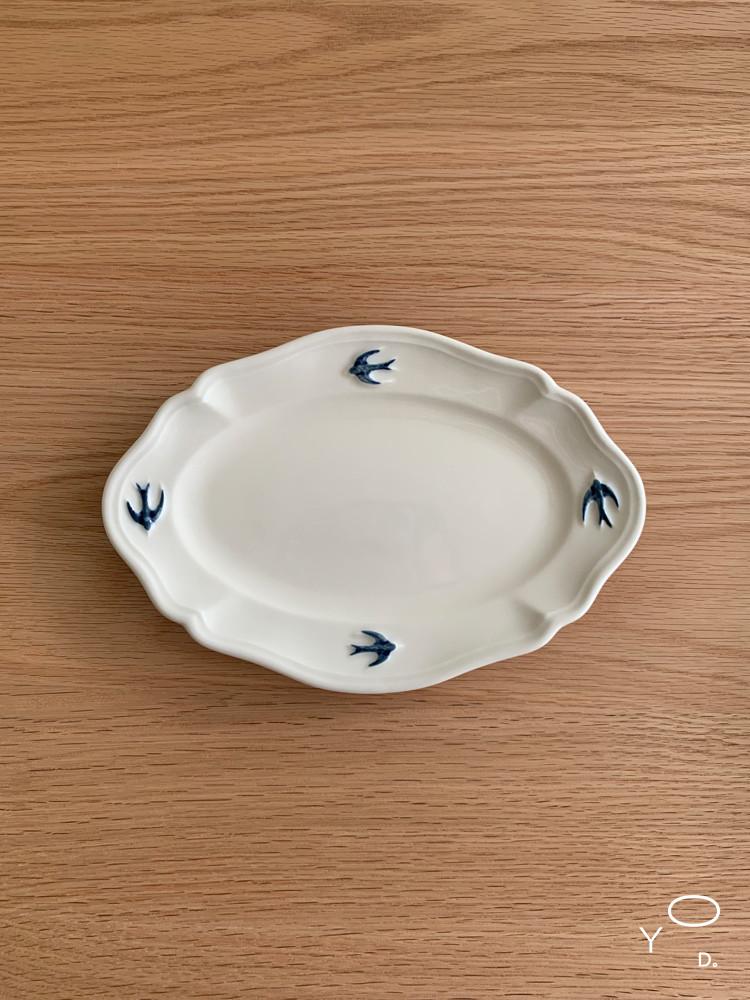 (아워영데이즈) 버드 타원 플레이트